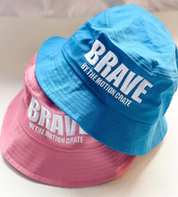 Load image into Gallery viewer, Be Brave Blue Bucket Hat
